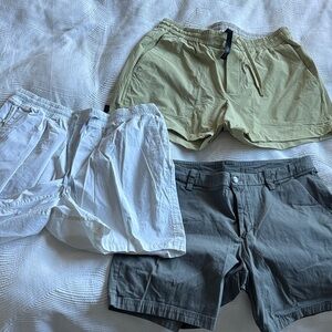 lululemon athletica Men's Athletic Shorts - White, Tan, Gray